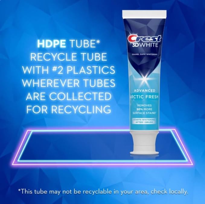 [Australia] - Crest 3D White Advanced Whitening Toothpaste, Arctic Fresh, 2.7 oz Value 2 Pack 