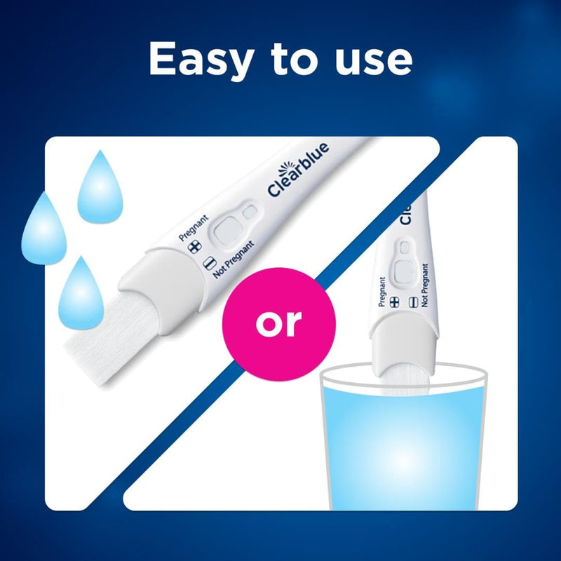 Clearblue Rapid Detection Pregnancy Test, Home Pregnancy Kit, 3 Count 3 Count (Pack of 1)