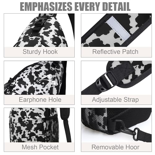 Pritent Crossbody Bags for Women & Travel Duffle Bag for Women(Cow Print)