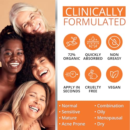 BRIGHTENING VITAMIN C SERUM with Niacinamide, Beta Glucan & Hyaluronic Acid - Anti Aging & Hydrating Vitamin Illuminating Serum & Dark Spot Corrector - Hidratante Facial for Men & Women by DERMAWORKS