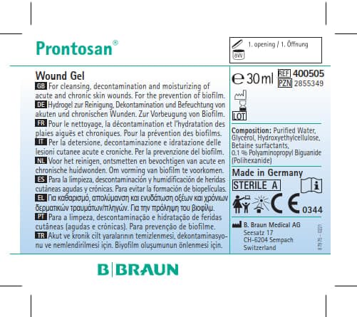 [Australia] - Prontosan Wound Gel I Cleansing and moisturizing acute and chronic wounds and burns I 30ml cartridge bottle 