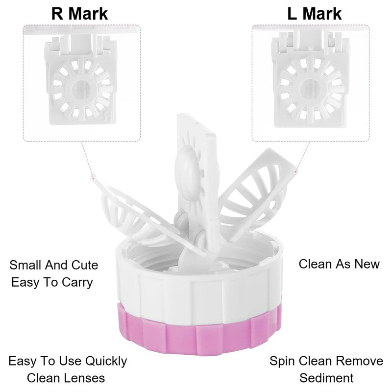 [Australia] - YOYEAH 5 pieces contact lens container, lens container, contact lens storage and cleaning machine, contact lens container for daily use, portable and durable 