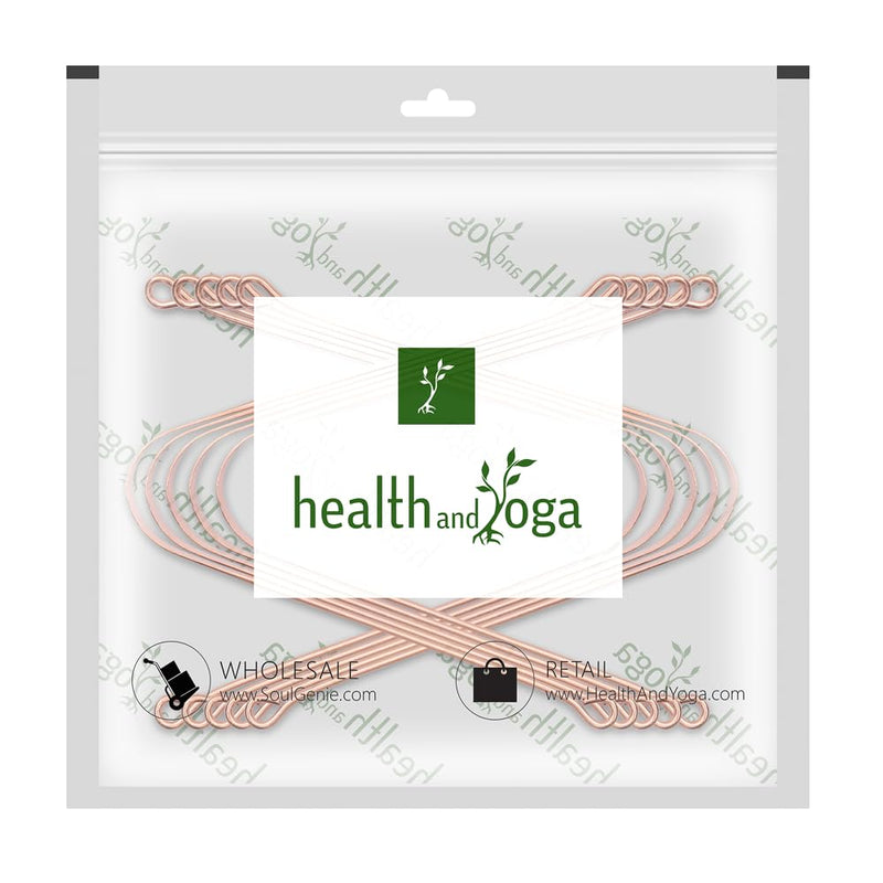 [Australia] - HealthAndYoga™ qSwipe Lite Copper Tongue Cleaners - Disposable Metal Tongue Scrapers Bulk Pack - Relief for Bad Breath and Oral Hygiene (Set of 12) 12 Count (Pack of 1) 