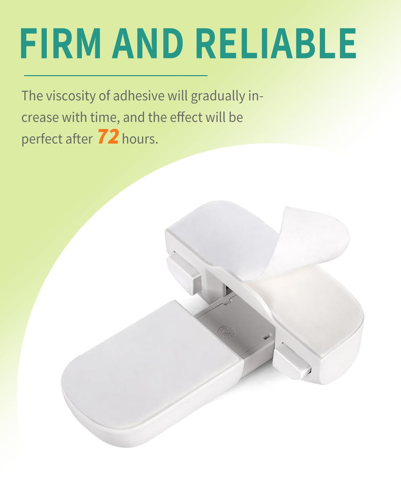 [Australia] - 2 Pack Updated Baby Safety Proof Fridge Latch Lock to Keep Door Closed,Childproof Refrigerator/Fridge/Freezer Door Lock for Toddlers and Kids,no Tools Need or Drill(White) White-2pcs 