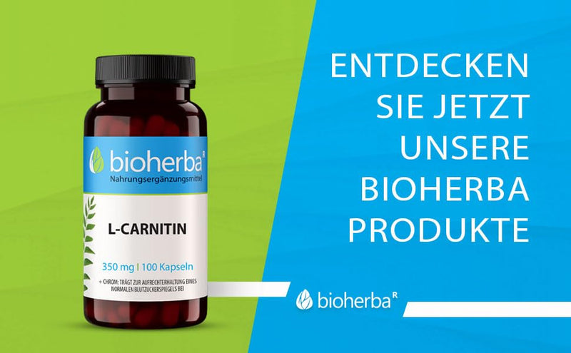 [Australia] - L carnitine capsules high dose 350mg, 100pcs. L-carnitine capsules BIOHERBA 100 capsules 