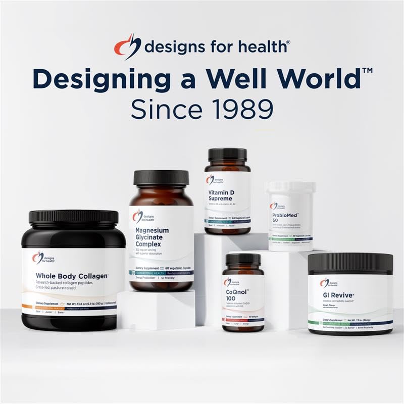 Designs for Health Natto-Serrazime - Nattokinase with Serrapeptidase - Natto-Serrazime & Proteolytic Enzymes - Enzyme Blend, Vegetarian Friendly, Non-GMO, Dairy Free - 120 Capsules