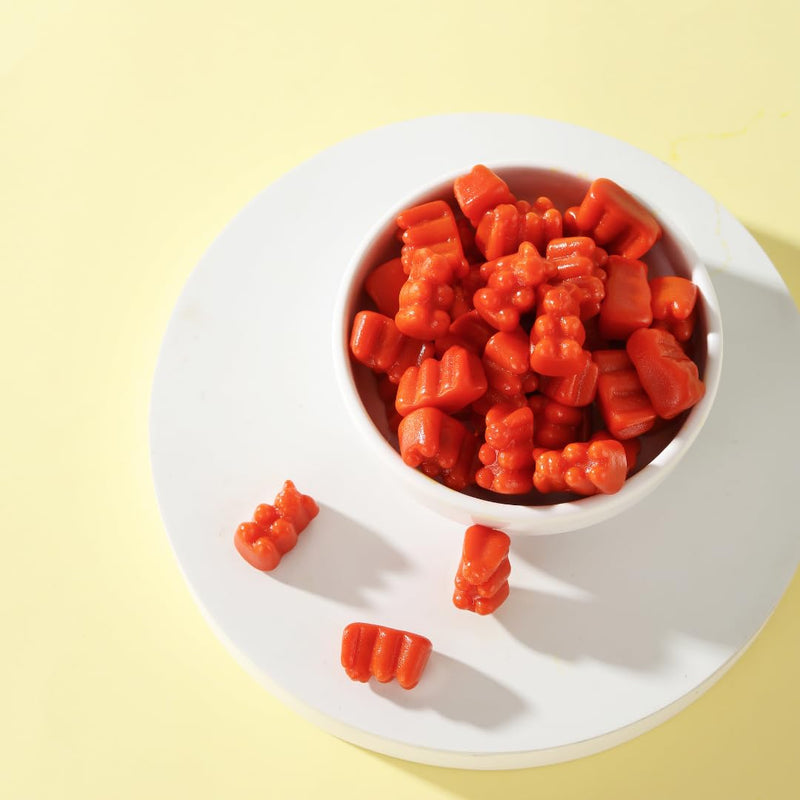 [Australia] - Fitmixx eye vitamins - 60 lutein zeaxanthin complex gummy bears with beta carotene, high-dose vitamin C - gummy bears vegan, lactose-free, sugar-free - eye vitamins - 100% natural 