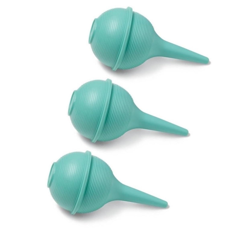 [Australia] - Ribbed Ear wax and Ulcer Bulb Suction Syringes, Green, 1 Oz (Pack of 3) 