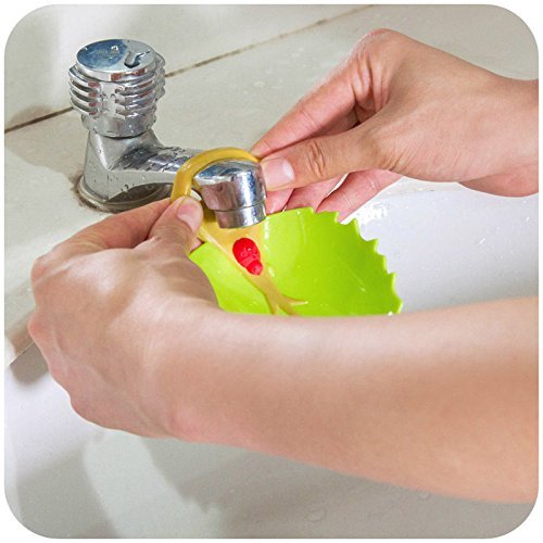 [Australia] - Faucet Cover, Leaf Design Safety Faucet Extender for Children Toddler Kids Hand Washing Baby Kids Hand Wash Helper Bathroom Sink(2PCS/Pack) 