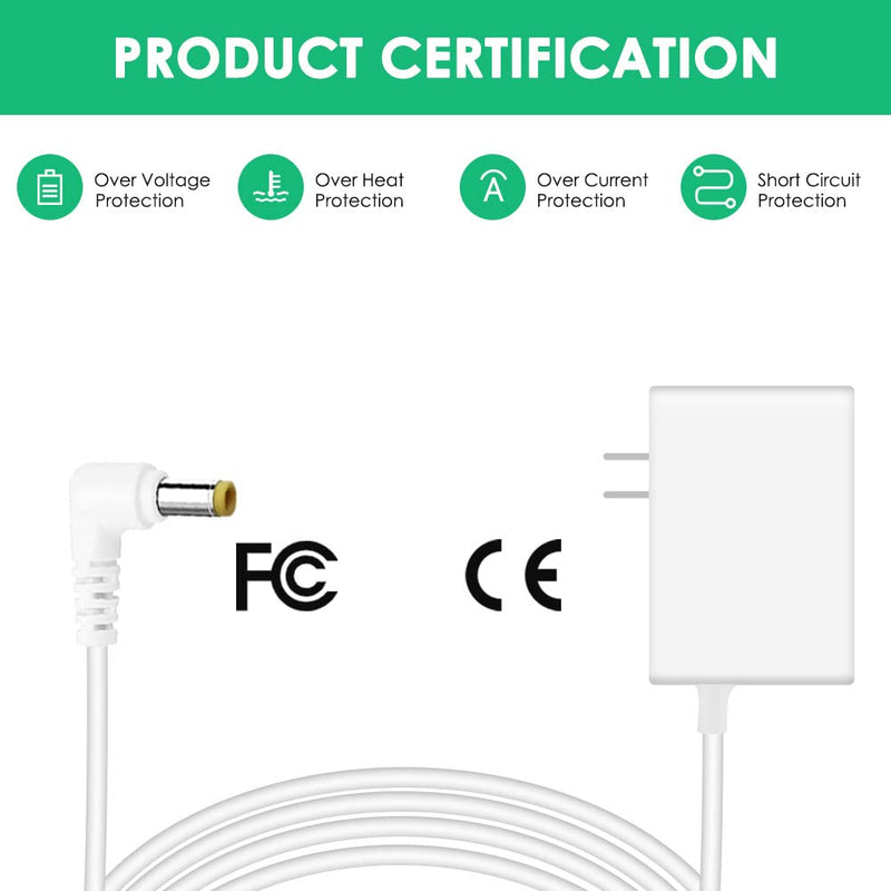 [Australia] - Replacement Charger Compatible with VTech DM221 DM221-2 DM223 DM251 Parent and Baby Units, Charging Cord for DM111 DM112 DM222 DM271 Parent Unit Sound Audio Baby Monitor Power Cord 