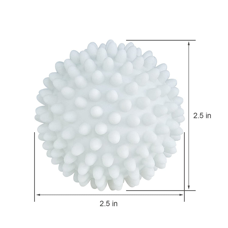 [Australia] - Dryer Balls 4 Pack - Non-Toxic Reusable Dryer Balls (White) White 