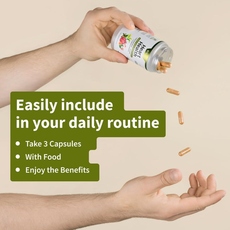 [Australia] - Snap Supplements Heart Health Supplements and Blood Circulation Supplements, 180 Capsules 90 Count (Pack of 2) 