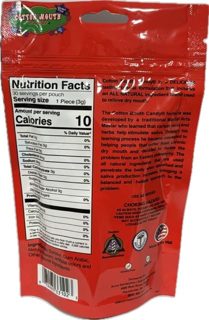 [Australia] - Cotton Mouth Candy Dry Mouth Relief Fruit Mix 3.3 Ounce Bag (1 Bag) 