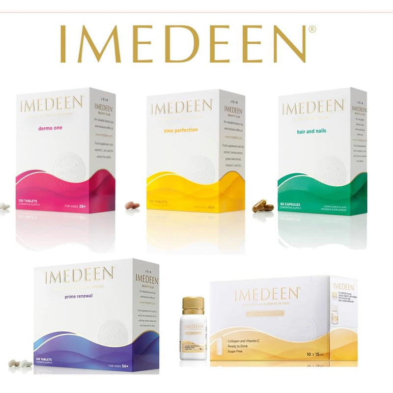Imedeen Time Perfection - 120 Tablets - Skincare Supplements to Support Collagen Formation - Containing Vitamin C and Zinc - Improves Moisture Balance & Helps Skin to Feel Smoother.