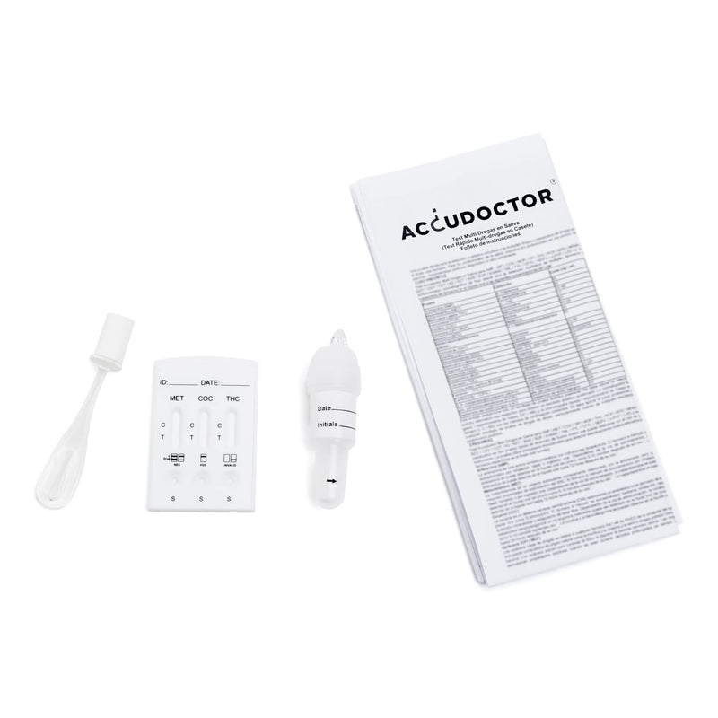 [Australia] - 2 Accudoctor drug test saliva 6 in 1 Drugs in saliva saliva test THC cannabis cocaine metanphetamine marijuana rapid drug test saliva test rapid test urine multi-drug test kit drug test 