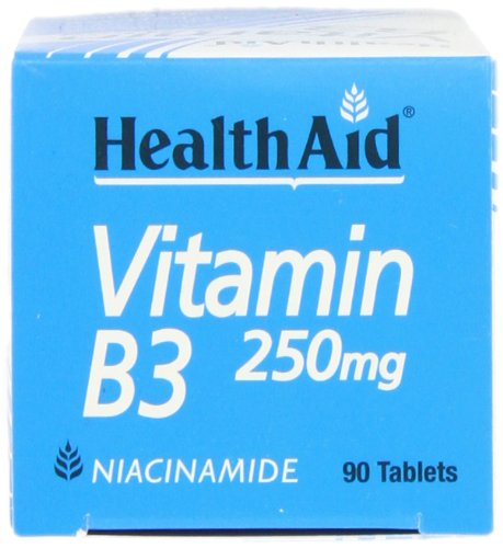 HealthAid Vitamin B3 (Niacinamide) 250mg - Prolong Release - 90 Tablets