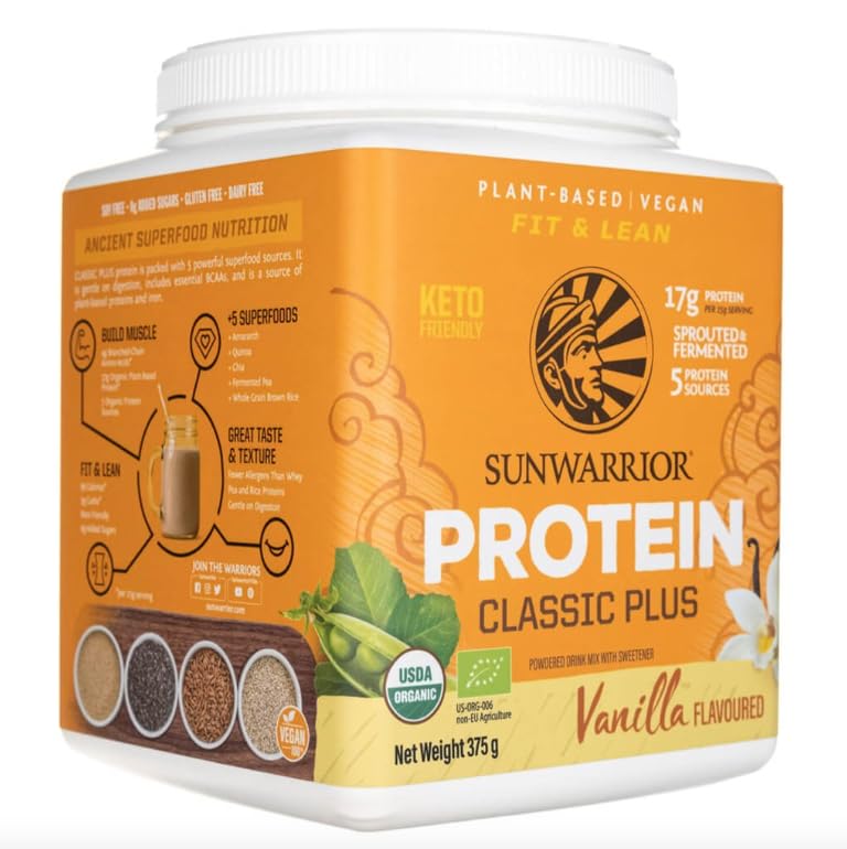 Plant-Based, Warrior Protein Warrior Classic Plus Vanilla 375g