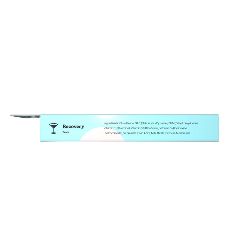 The Patch Brand Recovery Patches | Supports Morning After with Vitamin B1, DHM, Glutathione | Party & Travel Must Haves | Long Lasting Water Resistant Patches