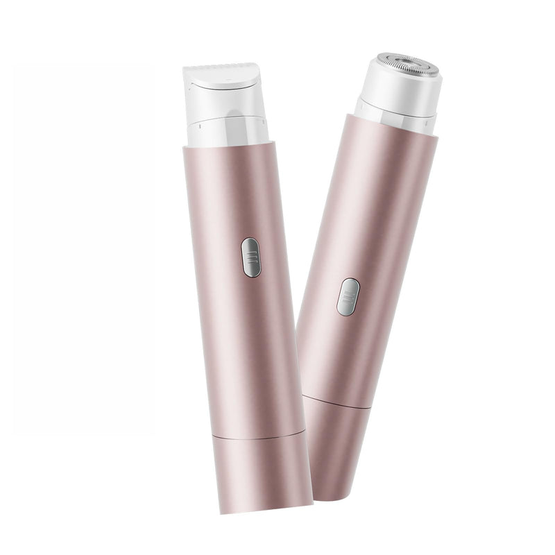 [Australia] - 2 in 1 Womens Razors Shaver Bikini Tnimmer, Women Electric Razors for Shaving Underarms Leg Pubic Facial Hair Removal for Waterproof Wet and Dry IPX8 
