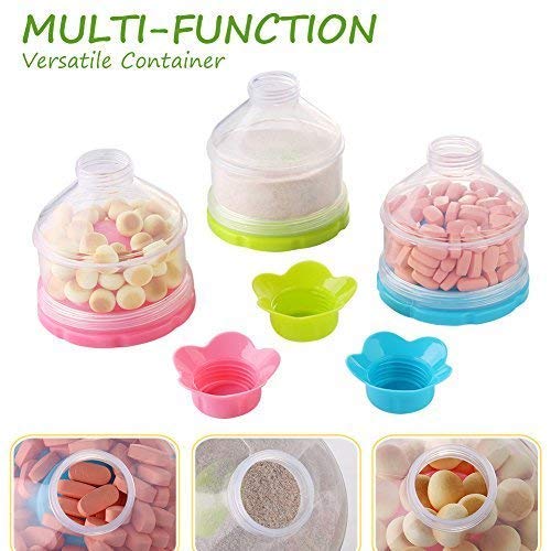[Australia] - Accmor Baby Formula Dispenser, Non-Spill Stackable Formula Dispenser On The Go, Baby & Kids Snack Containers, Formula Container for Travel, BPA Free 2 pack 
