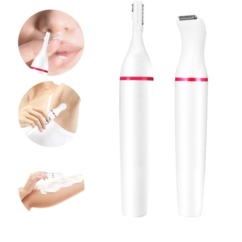 [Australia] - Electric Shaver for Women, 2 in 1 Eyebrow Razor and Painless Eyebrow Epilator for Face Eyebrow Lip Nose Legs Armpit Bikini Electric Shaver 