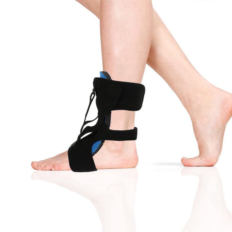 Healifty Foot Support Ply for Foot Drop and Ankle Joint Immobilization Adjustable Night Brace for Leg and Support for Plantar Fasciitis and Achilles Blue