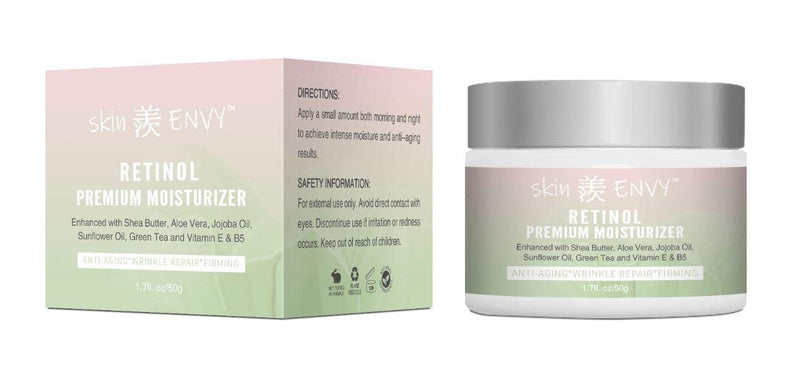 Retinol Anti-Aging Cream – With Hyaluronic Acid, Shea Butter, Vitamin E & Green Tea | Hydrating, Nourishing & Wrinkle-Reducing | 20% of Profits Donated to USA Children’s Charities | 1.7oz