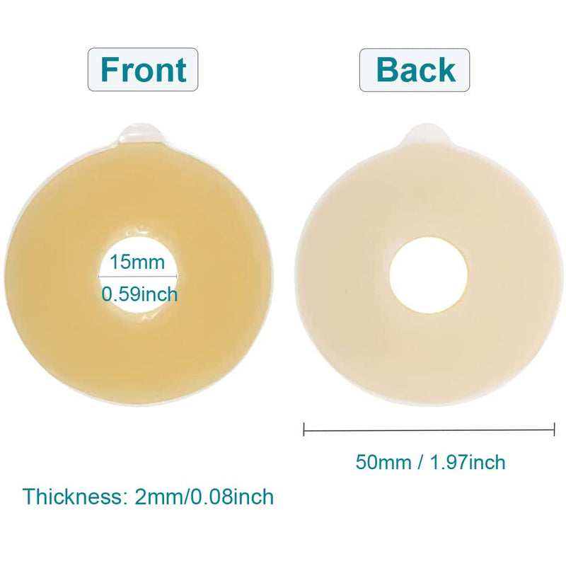 Ostomy Barrier Rings No Leaking Barrier Extenders for Colostomy Bags Pack of 10 2mm-10pcs