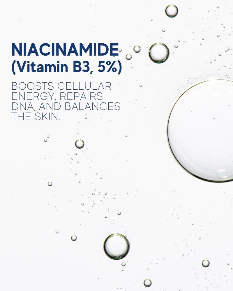 Niacinamide Face Serum 5% – Pore Minimizer with Vitamin B5 & E – Oil Control & Brightening Treatment for Smoother Skin – 1 Fl Oz Niacinamide 1 Fl Oz (Pack of 1)