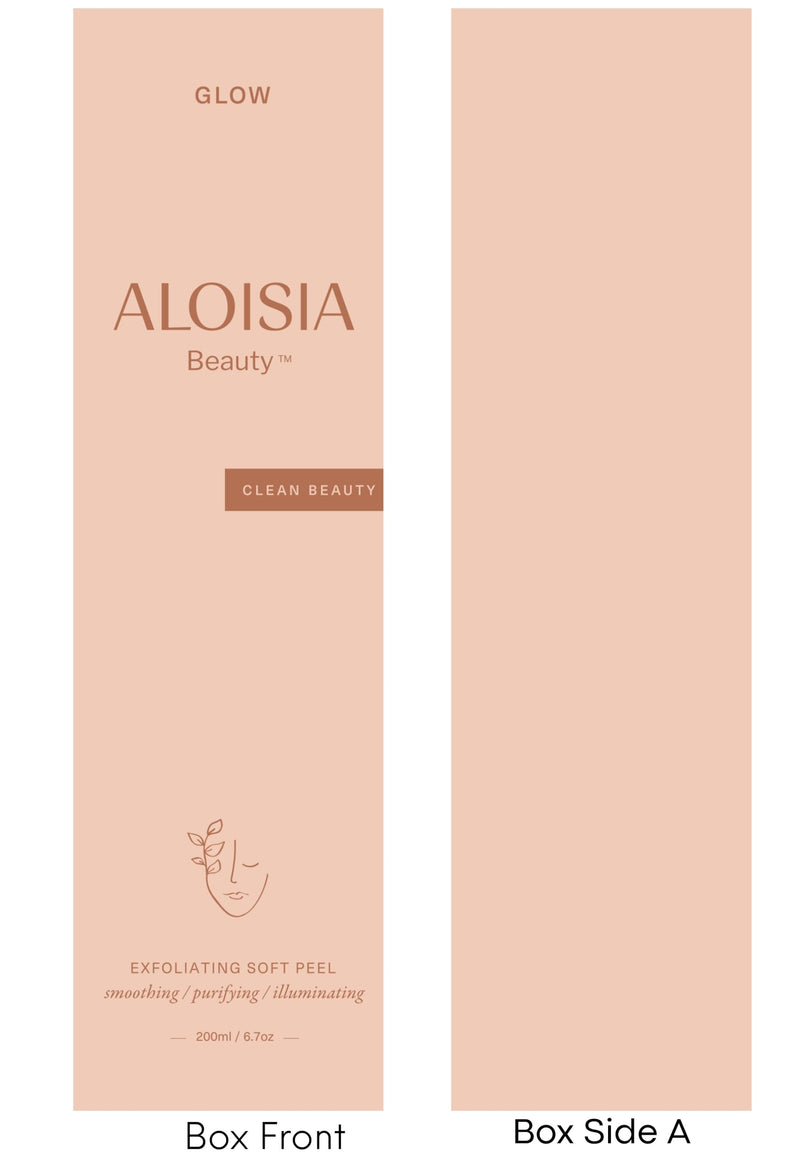 GLOW Exfoliating Soft Facial Peel Gel – Gentle Enzyme Exfoliator with Papaya, Licorice Root, Green Tea, Aloe & Vitamin E, 6.7 oz
