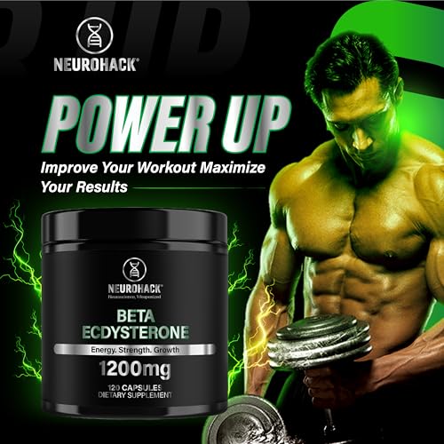 Nitric Oxide Capsules – Beetroot Extract 50:1 (10,000mg Equivalent), L-Citrulline 1000mg & L-Arginine 1000mg & Beta Ecdysterone 1200mg - 120 Capsules 2 Months Supply | 98% Maximum Purity Ecdysterone