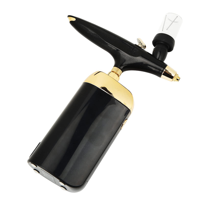 [Australia] - Fafeicy Oxygen Facial Airbrush, Oxygen Facial Airbrush, Airbrush, Oxygen Infusion Facial Spray Double Gravity Trigger Salon Beauty Device, Home (Black Set) 