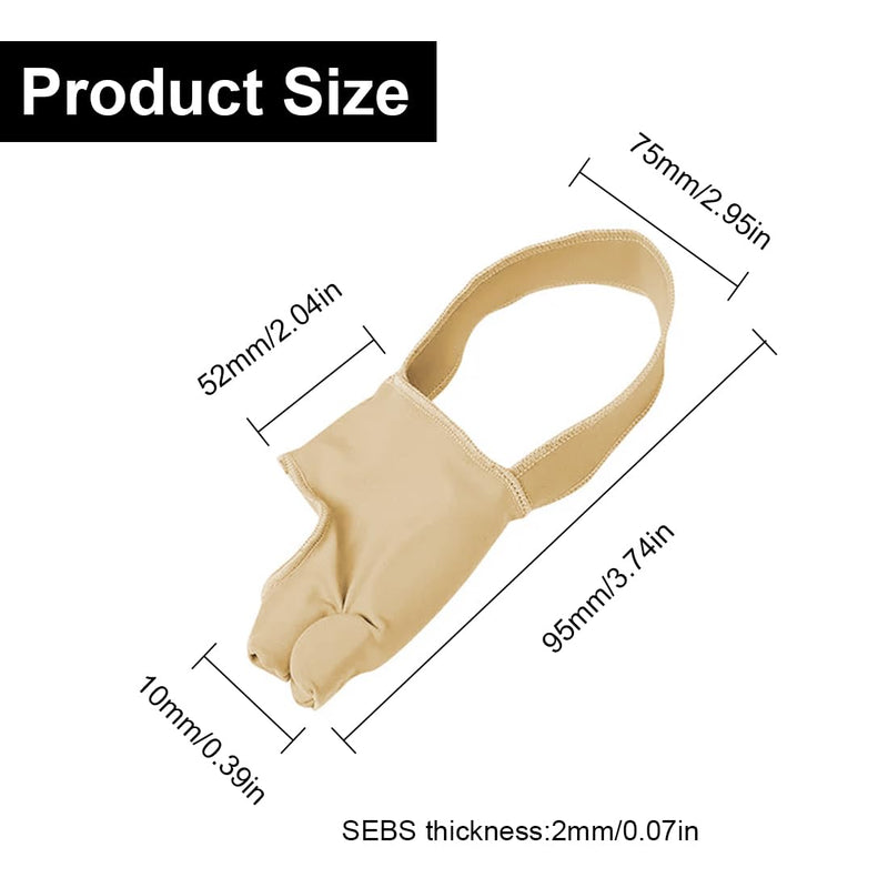 [Australia] - LYITZW Pack of 2 Hallux Valgus Toe Separators with Bunion Protection, Correction Bandage Socks Bunion Corrector with Anti-Slip Belt and Gel Pads for Valgus Bunion 