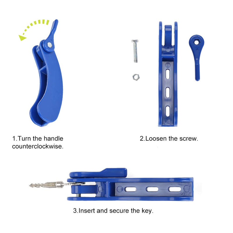 [Australia] - Key Turner, Key Turner Aid, Folding Key Holder, Foldable Secure Key Holding and Turning Device, Key Aid Turner Holder Door Opening Assistance with Grip for Hands Elderly 