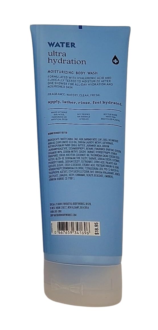 Bath & Body Works Water Ultra Hydration Hyaluronic Acid Moisturizing Body Wash