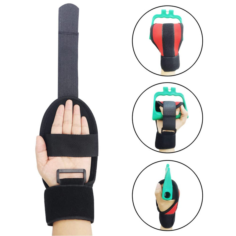 1pc Hand Fist Finger Gloves for Stroke Brace Rehabilitation Training Equipment Finger Auxiliary Gloves Hand Brace for Hemiplegia Elderly Athlete Finger (red) red