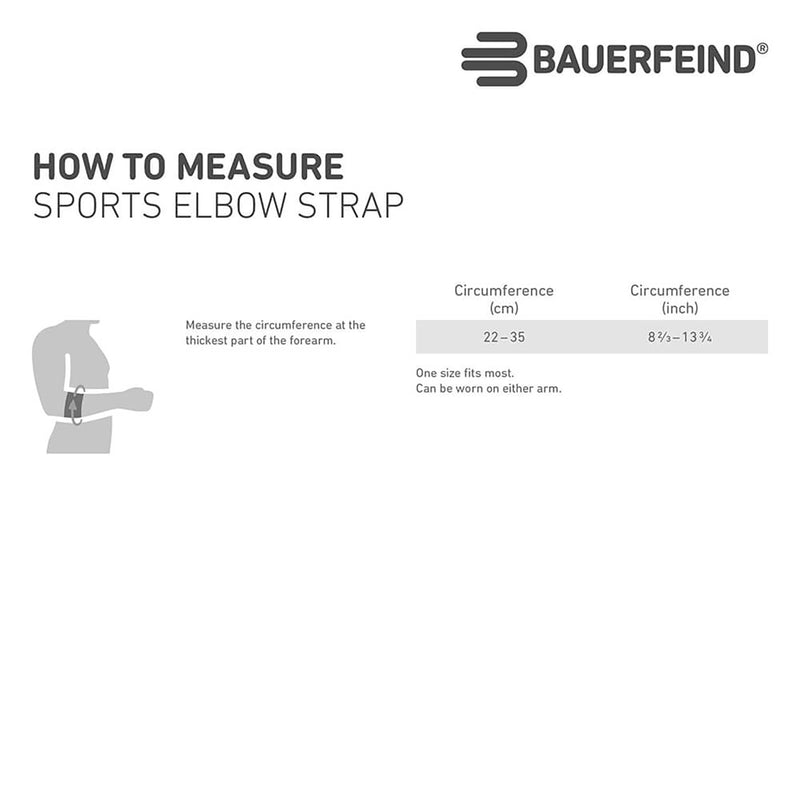 [Australia] - Bauerfeind Unisex Elbow Sports Brace, Reduction of Forearm Muscle Strain, Silicone Ring, Boa Closure System, Black, 1 Piece 