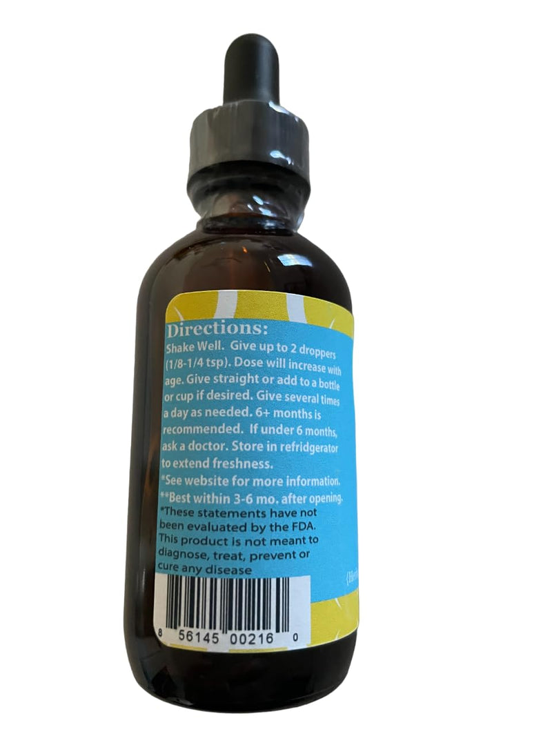 [Australia] - Bye-Bye Teething, Hello Sleep! Natural & Organic Baby Teething Relief & Calming Tincture | Soothes Inflamed Gums, Irritability & Pain – Encourages Sleep | Glass Bottle (Sweet Glycerin) 2 Fl Oz (Pack of 1) Sweet Glycerin 
