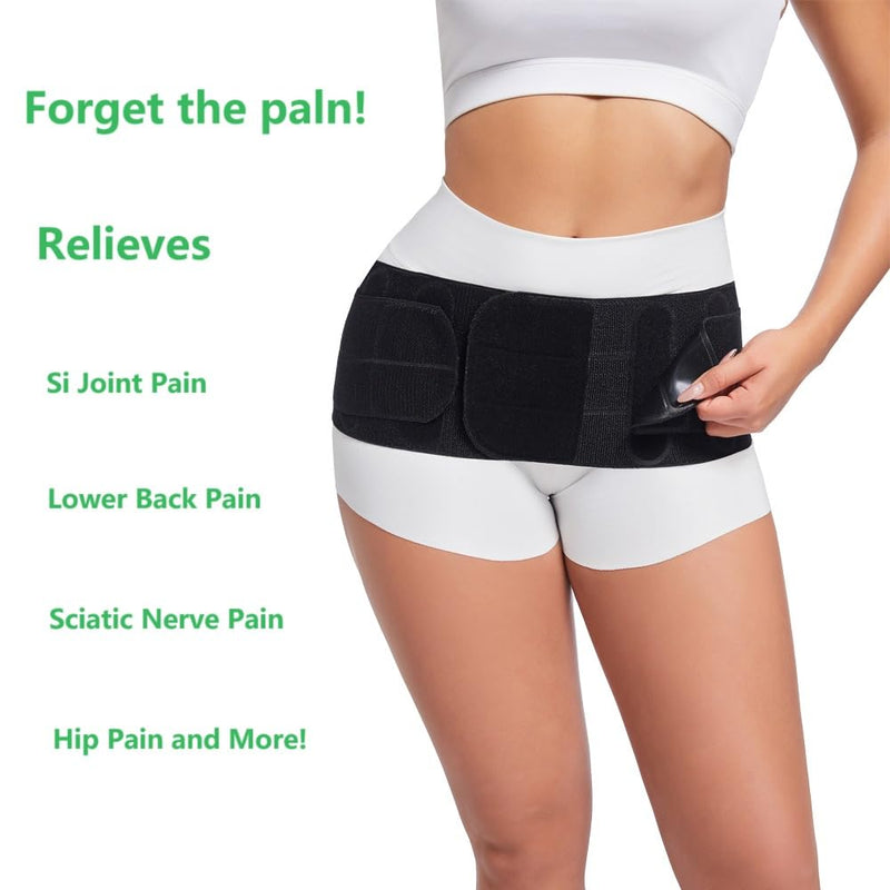 Women's Sacroiliac Belt, Women's Sacroiliac Belt, Women's Back Support Belt, Men's and Women's Low Back Pain Back Support Belt, Back Relief Device.(XS-M)