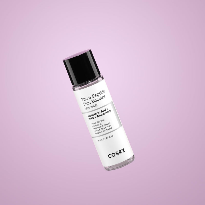 COSRX Invisible Shield Set - Vitamin E Vitalizing Face Sunscreen SPF 50, 1.69 fl.oz + Miniature 6 Peptide Skin Booster Serum Set