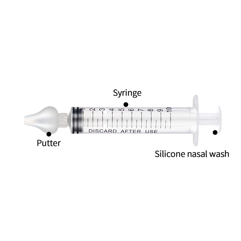 [Australia] - Baby Nasal Aspirator, Sinus Rinse System Professional Baby Nasal Irrigator- Portable Infant Nose Cleaner Quick Rinse Device for Newborn Infants Kids Children- BPA Free More Convenient, 4 Packs 1 