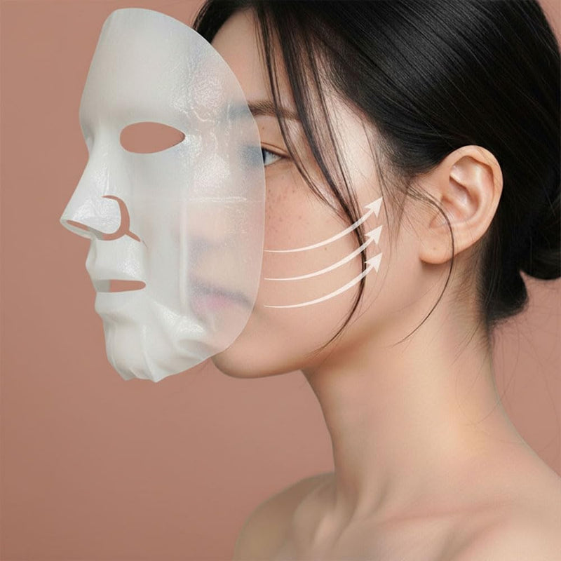 Korean Face Mask Skin Care - Green Tangerine (5pcs) - Roll Facial Mask Pack Deep Hydrating Hydrogel Mask for Women, Men, Kids - Vitamin C Moisturizing Overnight Collagen