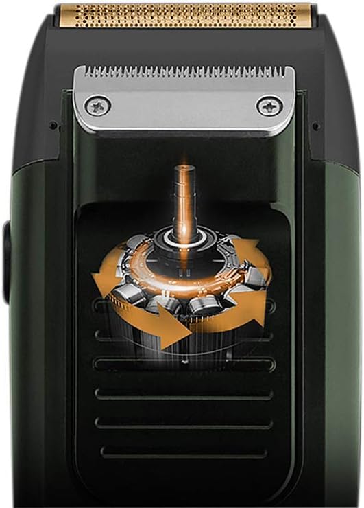 [Australia] - KEMEI Foil Shaver Barber for Men,Electric Razor Rechargeable with Beard Trimmer,Cordless Lithium Titanium Foil Shavers with Travel Case Green 
