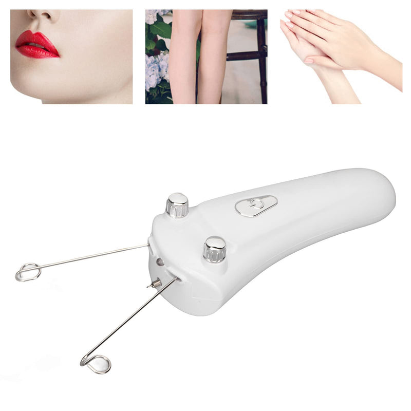[Australia] - Threading Epilator, USB Charging Electric Cordless Threader Machine with LED Light, Handheld Ladies Face Cotton Epilator for Chin Lip Arm, Women Men 