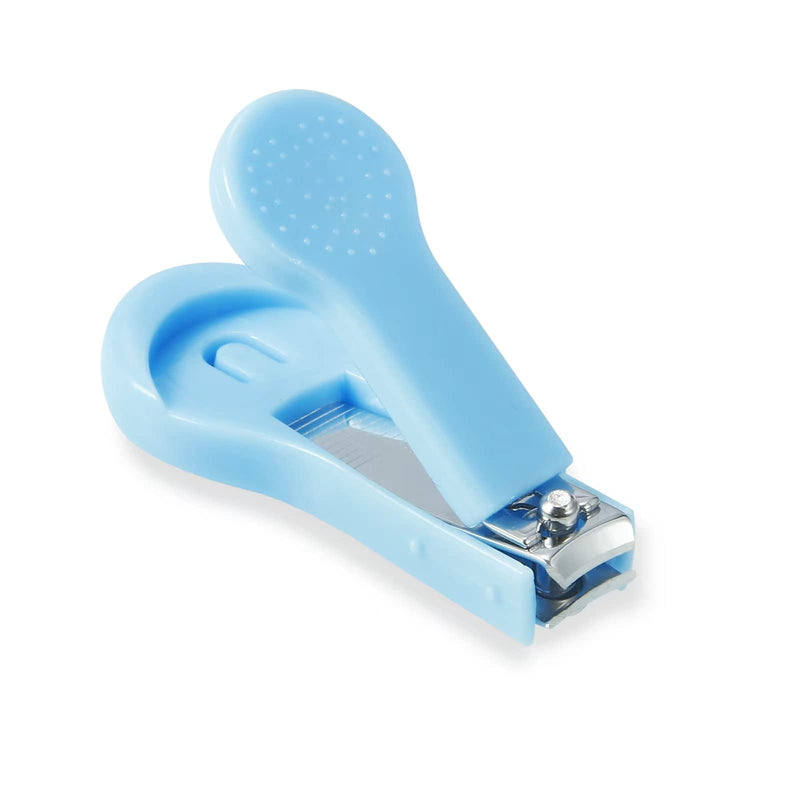 [Australia] - PandaEar Baby Healthcare and Grooming Kit, Baby Safety Set Baby Comb, Brush, Finger Toothbrush, Nail Clippers, Scissors, Nasal Aspirator, Baby Essentials Nursery Care Kit (Blue) Blue 