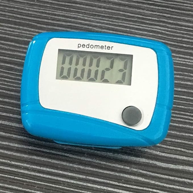 [Australia] - Red Portable Counter Mini Digital LCD Pedometer Sports Walking Running Step Counter Meter Walking Distance Miles, Calorie Counter, Daily Target Monitor, Exercise Time 
