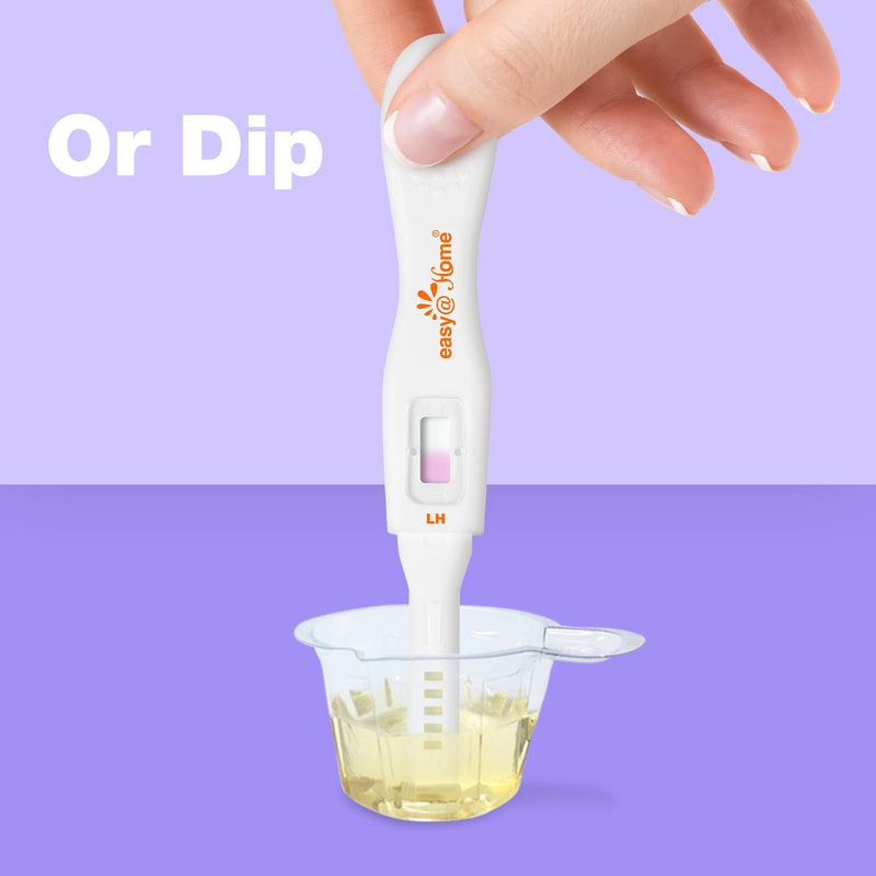 [Australia] - Easy@Home 25 Ovulation Predictor Kit Test Sticks, FSA Eligible Midstream Fertility Tests, Powered by Premom Ovulation Predictor App and Period Tracking 25 Count (Pack of 1) 