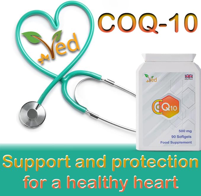 [Australia] - VED Co-Enzyme Q10 | Ubiquinone of the highest strength | Superior natural formula | Promoting cellular energy | | 500 mg 90 soft capsules 