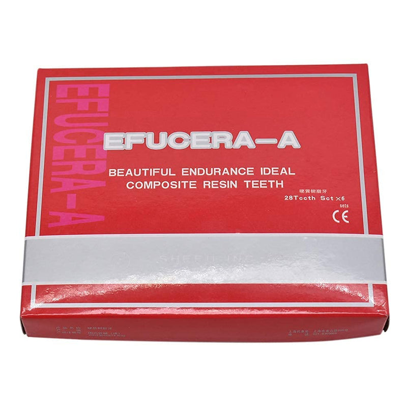 [Australia] - RZJZGZ 168 Pcs Dental Synthetic Resin Tooth Denture Temporary False Teeth 6 Sets False Teeth 23 A2 