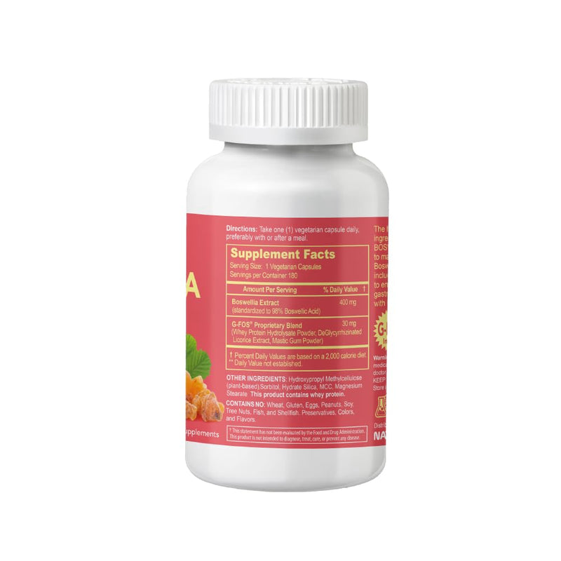 [Australia] - Super Boswellia Serrata with G-FOS - 98% Boswellic Acid - Supports Joint & Mobility Health - 180 Vegan Capsules, 180 Day Supply 180 Count (Pack of 1) 